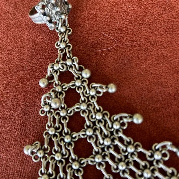 Free People Silver Hand Chain Bracelet - Picture 5 of 5
